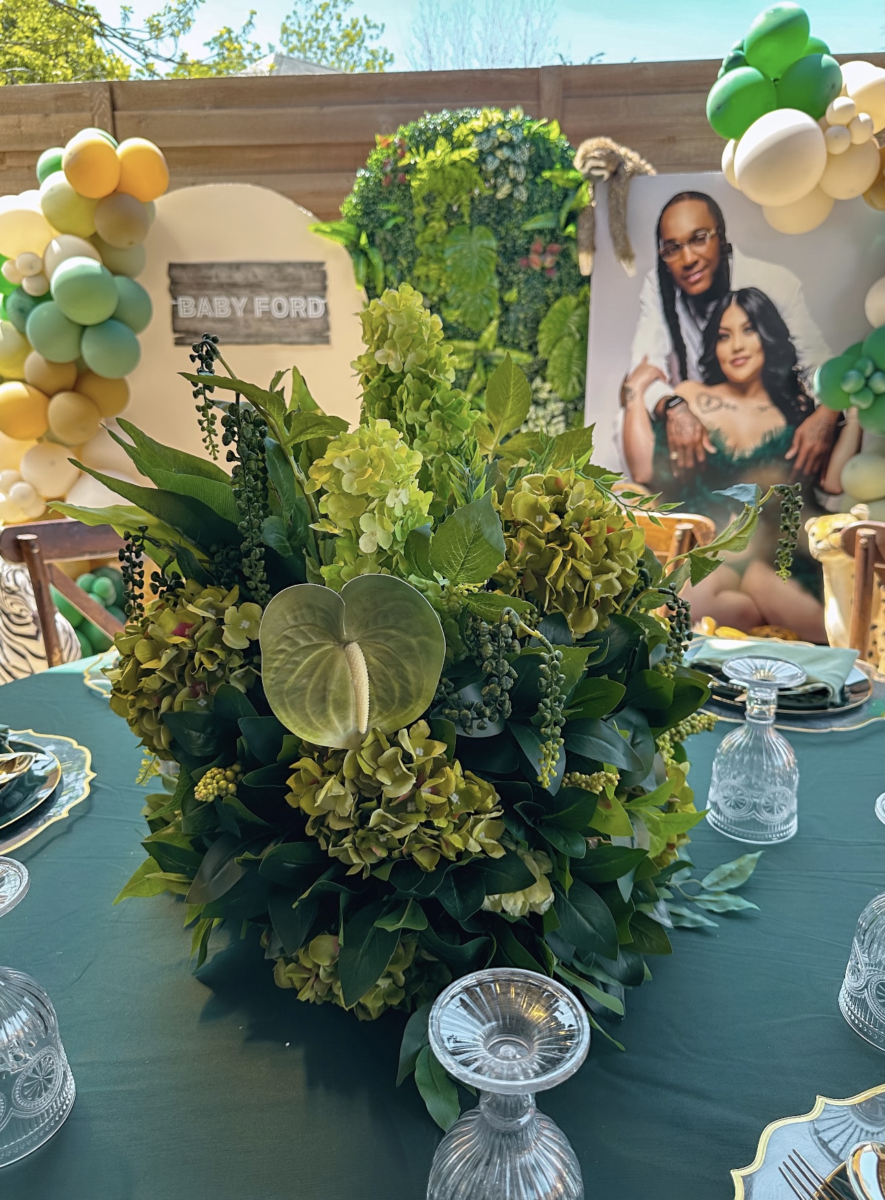 Bespoke floral design and lighting