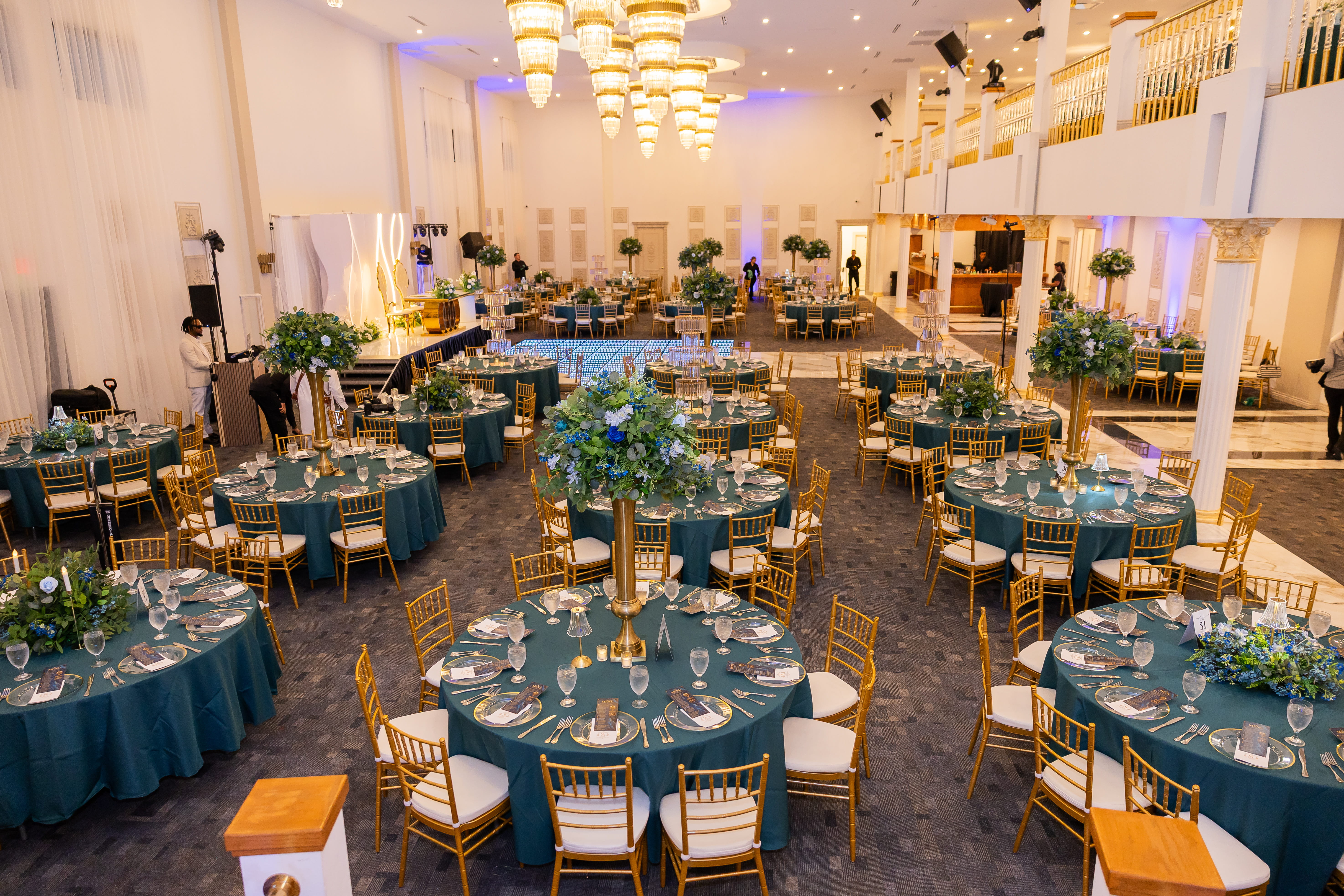 Elegant event workspace and details